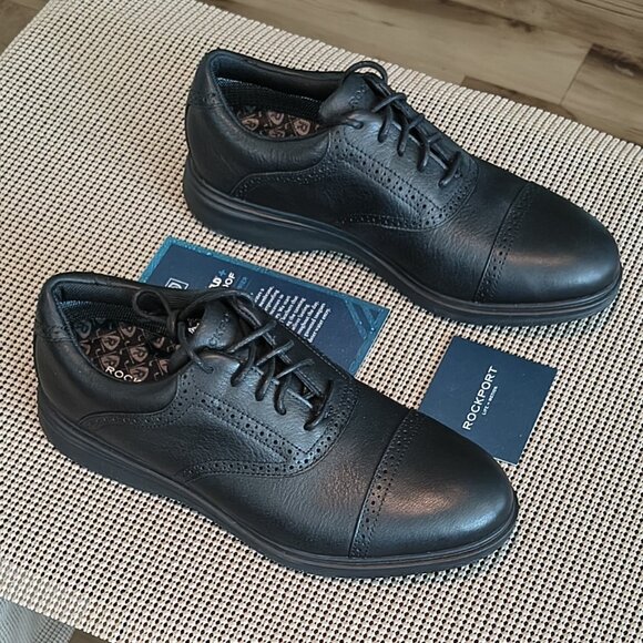 Rockport Total Motion Links Golf Shoe CJ0115 7.5 Wide-Black